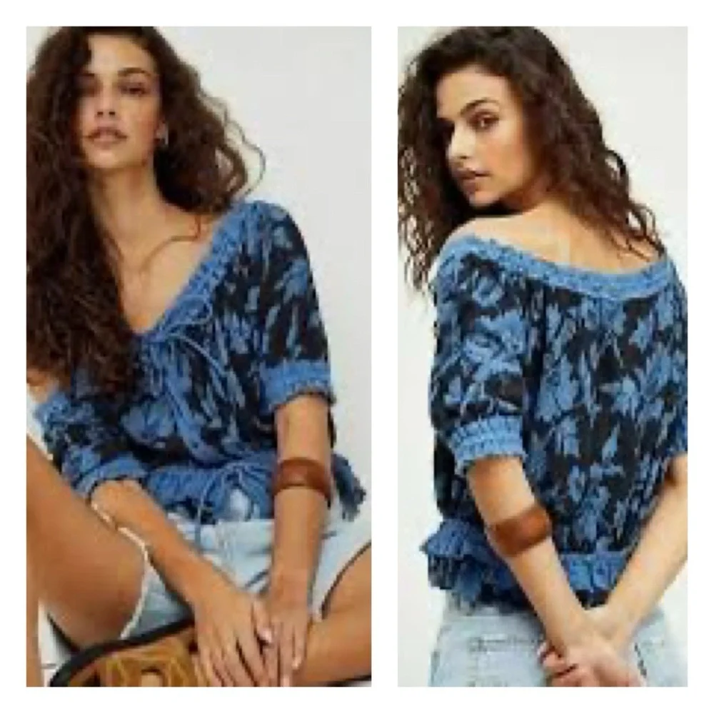 Free People Perfect Day Gathered Top